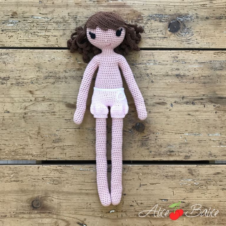 alice balice | poupée en crochet | doll | amigurumi | tutoriel | tutorial | clems | boucles | short | bloomer
