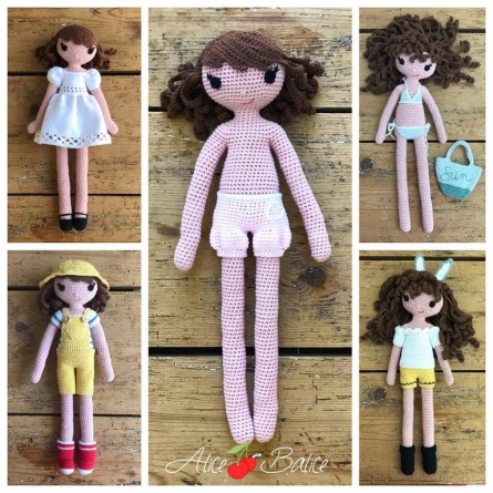 alice balice | poupée en crochet | doll | amigurumi | tutoriel | tutorial | pack